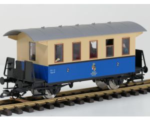 PIKO 37130 BL Personenwagen Königlich Ketschenbacher Kreisbahn, Kugellager Achsen, 10 Figuren