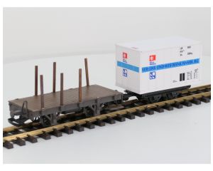 LGB Set 94060 + 4043 Containerwagen