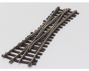THIEL 2000 Doppelkreuzweiche 15° Messing, Met Schroefbare railverbinders