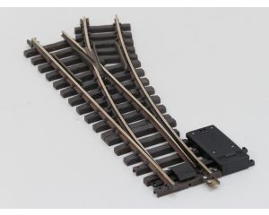 LGB 16050 Elektr.Weiche  rechts, R3,22.5 Grad, Buiten gebruikt, Met Schroefbare railverbinders
