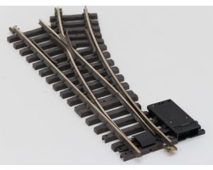 LGB 16050 Elektr.Weiche  rechts, R3,22.5 Grad, Buiten gebruikt, Met Schroefbare railverbinders