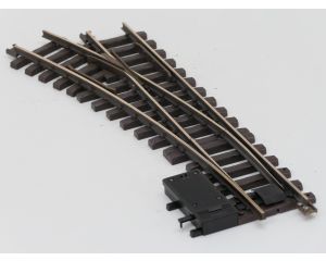 LGB 16150 Elektr.Weiche,links, R3,22.5Grad, Buiten gebruikt, Met Schroefbare railverbinders