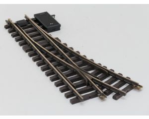 LGB 16150 Elektr.Weiche,links, R3,22.5Grad, Buiten gebruikt, Met Schroefbare railverbinders