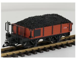 LGB 94005 DEV OW Bakwagen met bordes, Metallrader, Beladung
