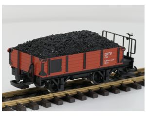 LGB 94005 DEV OW Bakwagen met bordes, Metallrader, Beladung