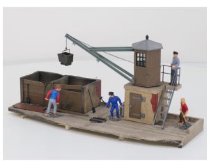 POLA 330920 Kleinbekohlungsanlage aufgebautes Modell mit 3 Figuren