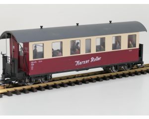 TRAINLINE45 3530730 HSB Personenwagen 7 Fenster 900-479 Harzer Roller, 11 Figuren, Innenbeleuchtung, Metallrader, Energiespeicher,#734