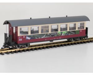 TRAINLINE45 3530749 HSB Personenwagen 900-439, "Harzdrenalin", 5 Figuren, Innenbeleuchtung, Metallrader, Energiespeicher, #724