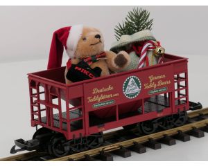 PIKO 37813 G-Weihnachtswagen mit Bär von Hermann, Vitrinemodell