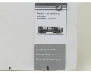 LGB Bedienungsanleitung Speisewagen Gourmino