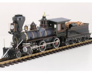 Bachmann 81392 Spectrum 1:20.3 4-4-0 American Steam Locomotive Olive Green & Russia Iron, klauwkoppeling