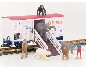 LGB 3036 Circus wagon mit Tiere & Rampe