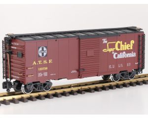 LGB 45913 Santa Fe-Boxcar Super Chief, Metallrader, Klauwkoppelingen