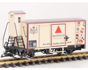 LGB 40267 Gesl. goederenwagen Apollinaris Met Metallrader