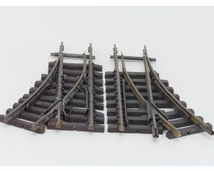 LGB Wisselset R1 1x Links & 1x Rechts ( 12000 & 12100 ). Zonder aandrijving / Railverbinders, Bastler