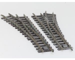 LGB Wisselset R3 1x Links & 1x Rechts ( 16050 & 16150 ). Zonder aandrijving, Bastler