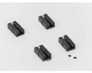 LGB 10260 Isolierschienenverbinder, 4 Stück, Zwart