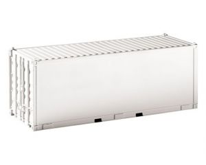 PIKO 36302 G-Container 20' weiß, unbedruckt, glatt
