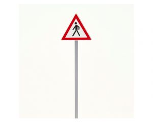 THIEL 713 Vorsicht-Schilder Fußgänger