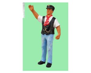Prehm-miniaturen 500040 Lokführer Schweiz am Regler stehend