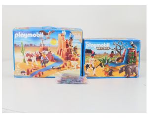 Playmobil Avonturenpakket met indianenkinderen en cowboys 4130 + 5252 + 6278 OVP #9997