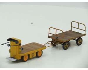 GS Deutsche post Elektrokarre mit anhanger