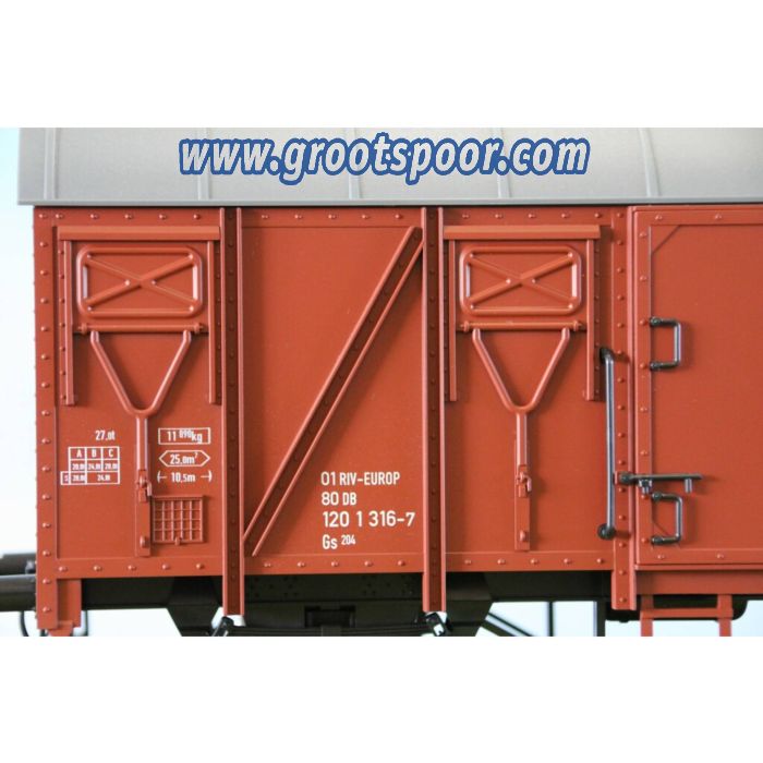 Boerman 0006-0014 64mm DB Gedeckter Güterwagen Bauart Gs204