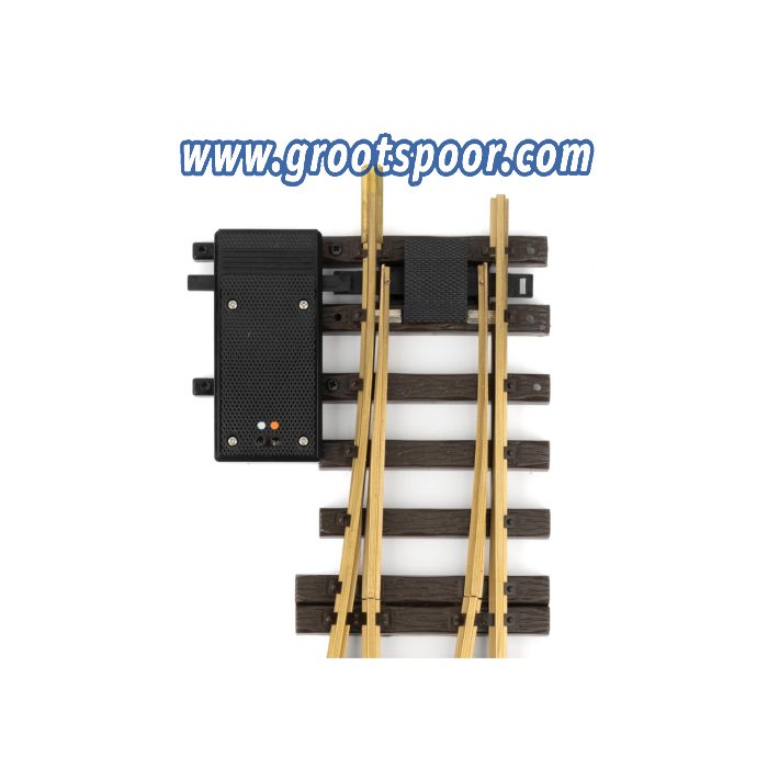 LGB 16050 Elektrische Weiche, rechts, R3, 22,5 Grad - sku: LGB16050 - Neu - Bild 1