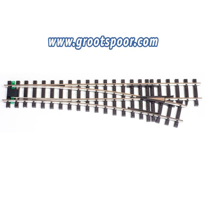 TRAINLINE45 1042162 Nickel Elektro/DCC-weiche R 210cm rechts