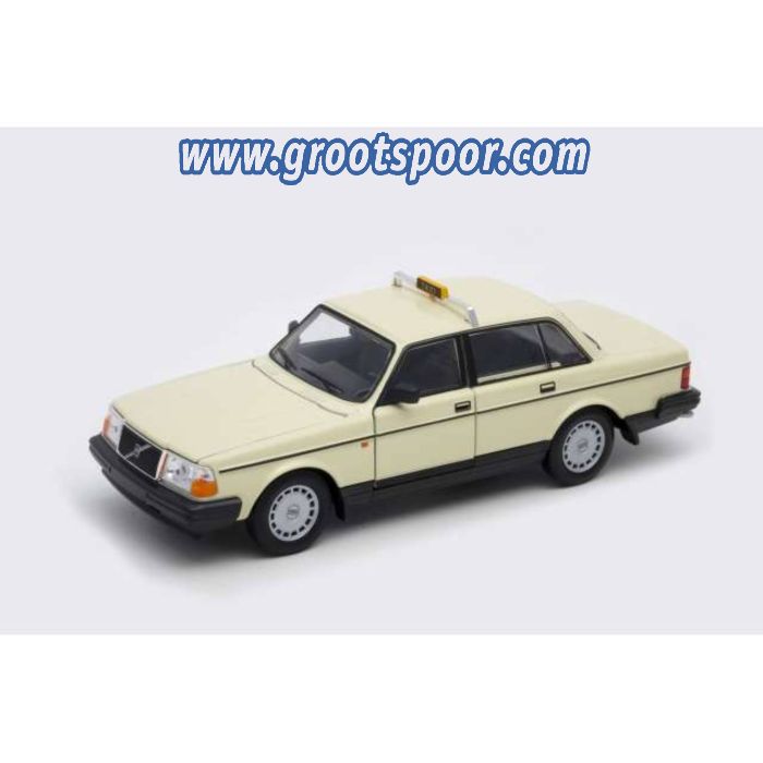 GSDCCwel 00024102tx-w 1/24 1986 Volvo 240 GL Taxi Germany, cream-yellow