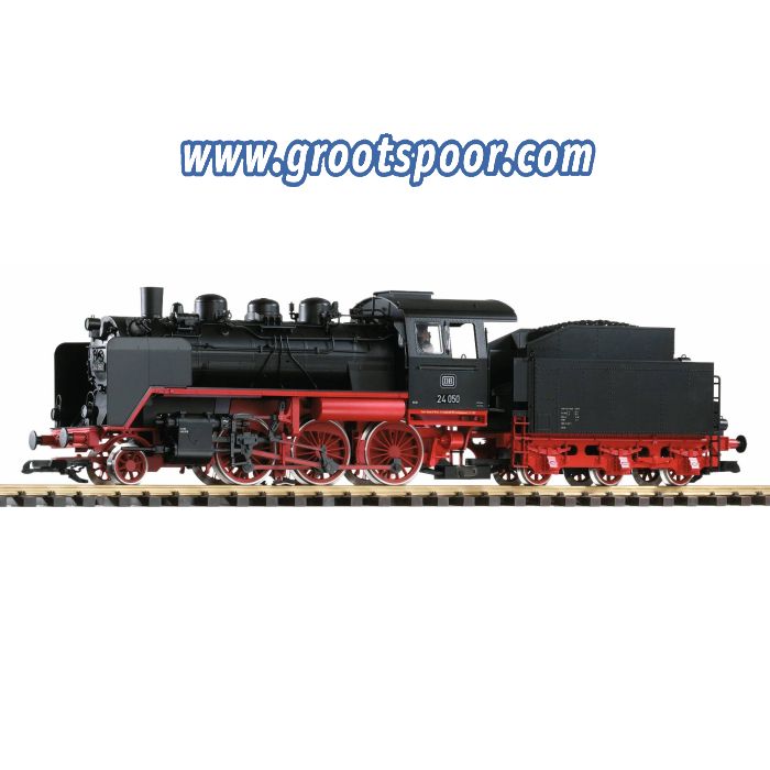 PIKO 37223 G Dampflok mit Tender BR 24 DB III mit Wagner-Windleitblechen (inkl. Dampf)