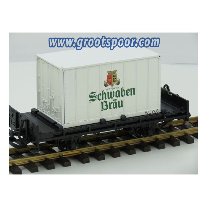 LGB 4003 SB Schwaben Bräu containerwagen