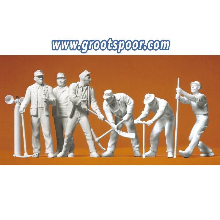 Preiser 45182 Gleisbauarbeiter. 6 Figuren 1:22,5