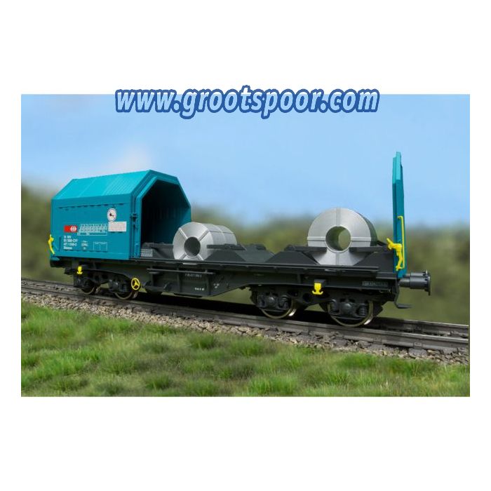 Schaal 0 Kiss 460 422 Telescopic hood wagon Shimms / Shimmns | Wagennummer .31 RIV 85 SBB-CFF 477 7 109-3
