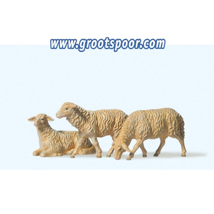 Preiser 47057 3 Schafe 1:25