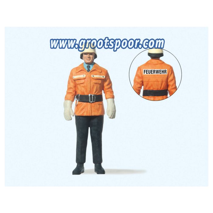 Preiser 57550 Feuerwehrmann. BRD. Um 1985 1:24
