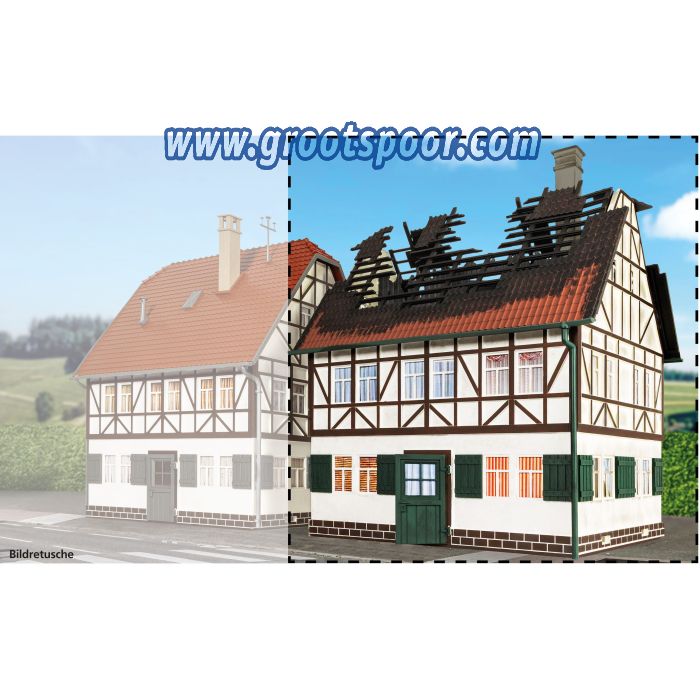 PIKO 65011 G Abgebranntes Haus - sku: PIKO65011 - Nieuw - Afbeelding 2
