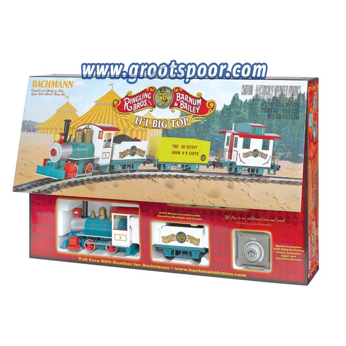 Bachmann 90194 Ringling Bros. and Barnum & Bailey - 'Li'l Big Top' Train Set