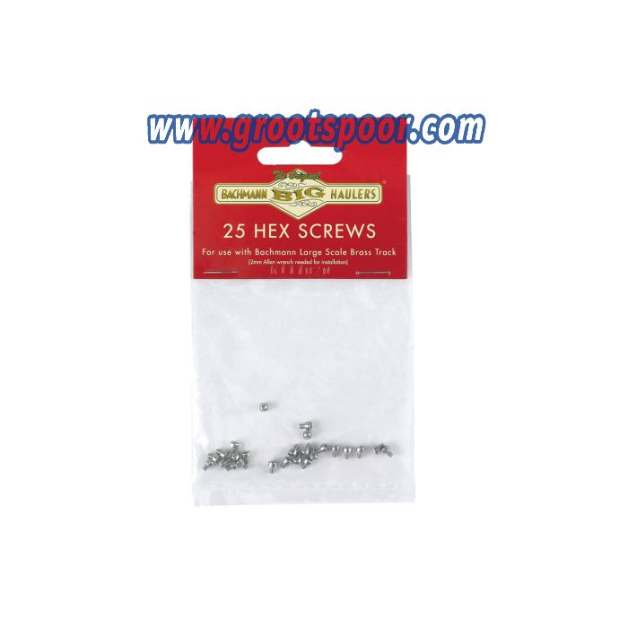 Bachmann 94656 Stainless Steel Hex Screws (25/bag)