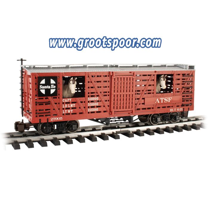 Bachmann 98707 Animated Stock Car - Santa Fe with Horses
