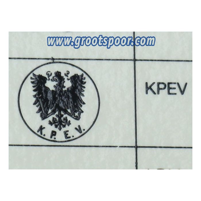A4 Sticker vel nr 20 Opdruk : wit KPEV