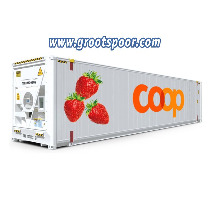 Schaal 1 Kiss 561 124 Reefer Container COOP Erdbeeren 45 ft