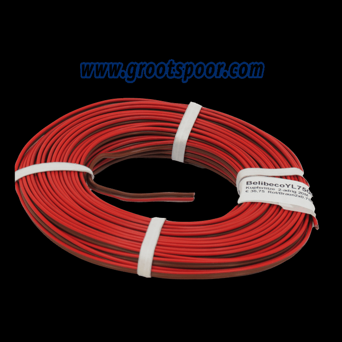 BELIBECO YL7500 Kupferlitze 2-adrig zweifarbig