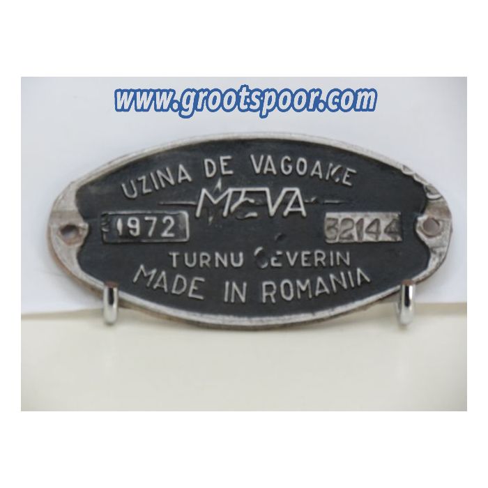 EisenbahnSchild Uzina De Vagoame 1972 Made in Romania 