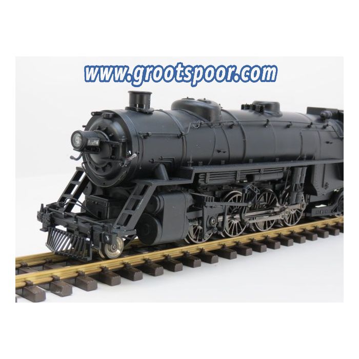 Aristo Craft Trains 21500 undec-black-2-8-2-mikado-steam-locomotive-tender
