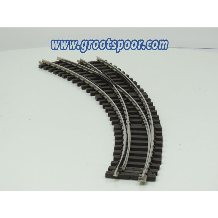 PIKO 35224, G-Bogenweiche R3 - R5 links Vernickeld