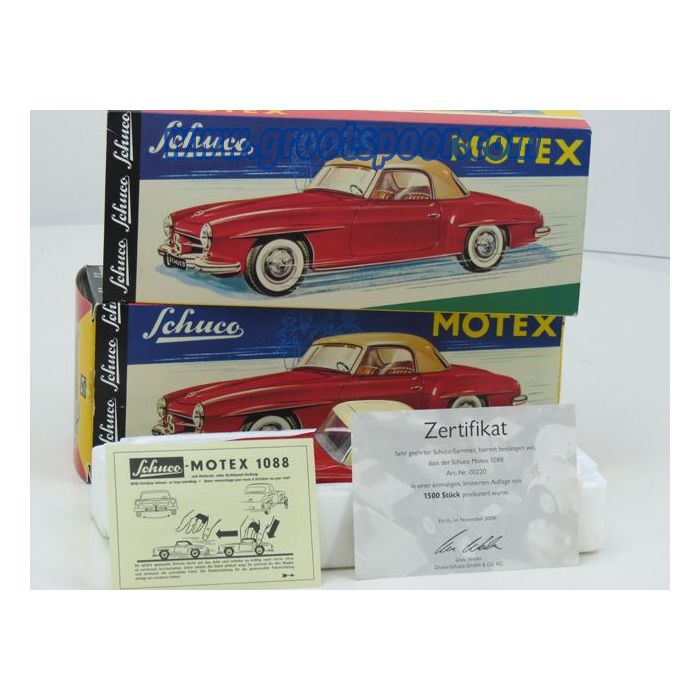 Schuco Mercedes 190 SL Motex rot-weiB #1088 Alt, sehr Selten 