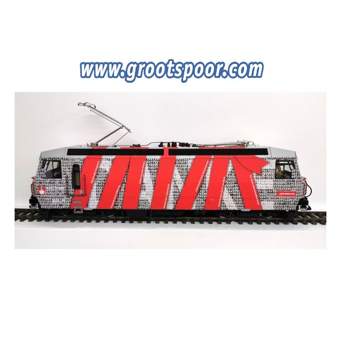 RhB Elektrolok nr 642, Breil/Brigels Werbung RhB Team Grazie