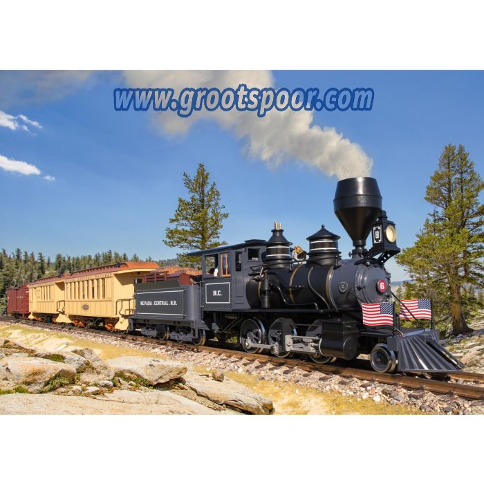 LGB 20284 Stoomlocomotief NC RR Mogul van de Nevada Central Railroad, tijdperk II - sku: LGB20284 - Nieuw - Afbeelding 3