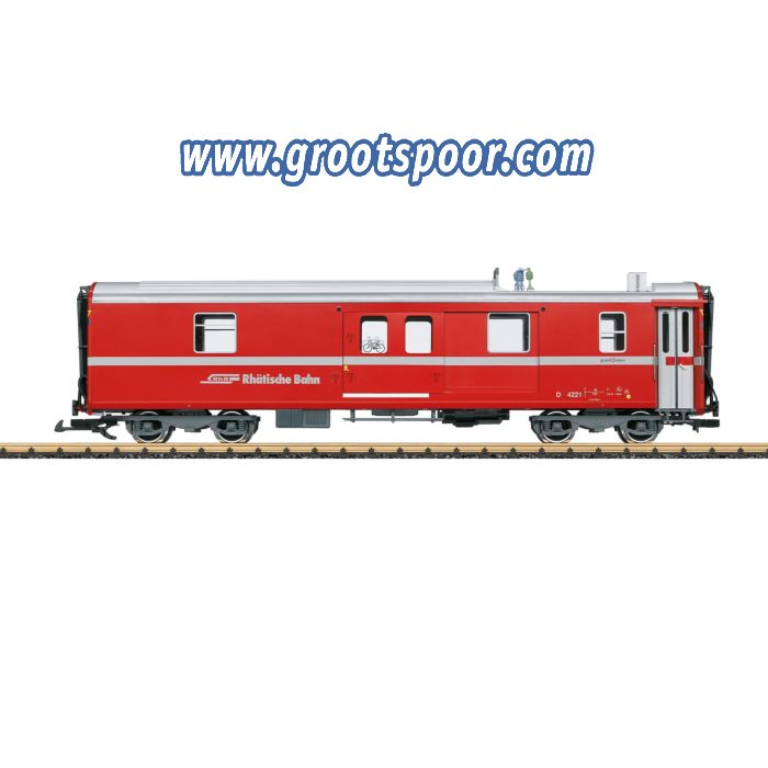 LGB 30693 Gepäckwagen RhB Epoche VI, Metallrader